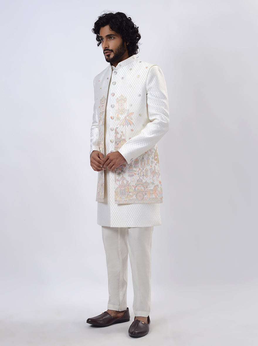 Cream Indowestern | TULA