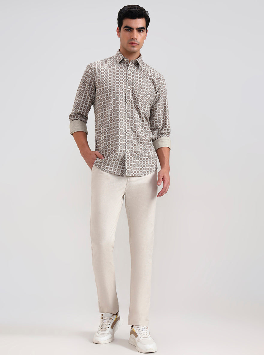 Natural Solid Regular Fit Track Pant | JadeBlue