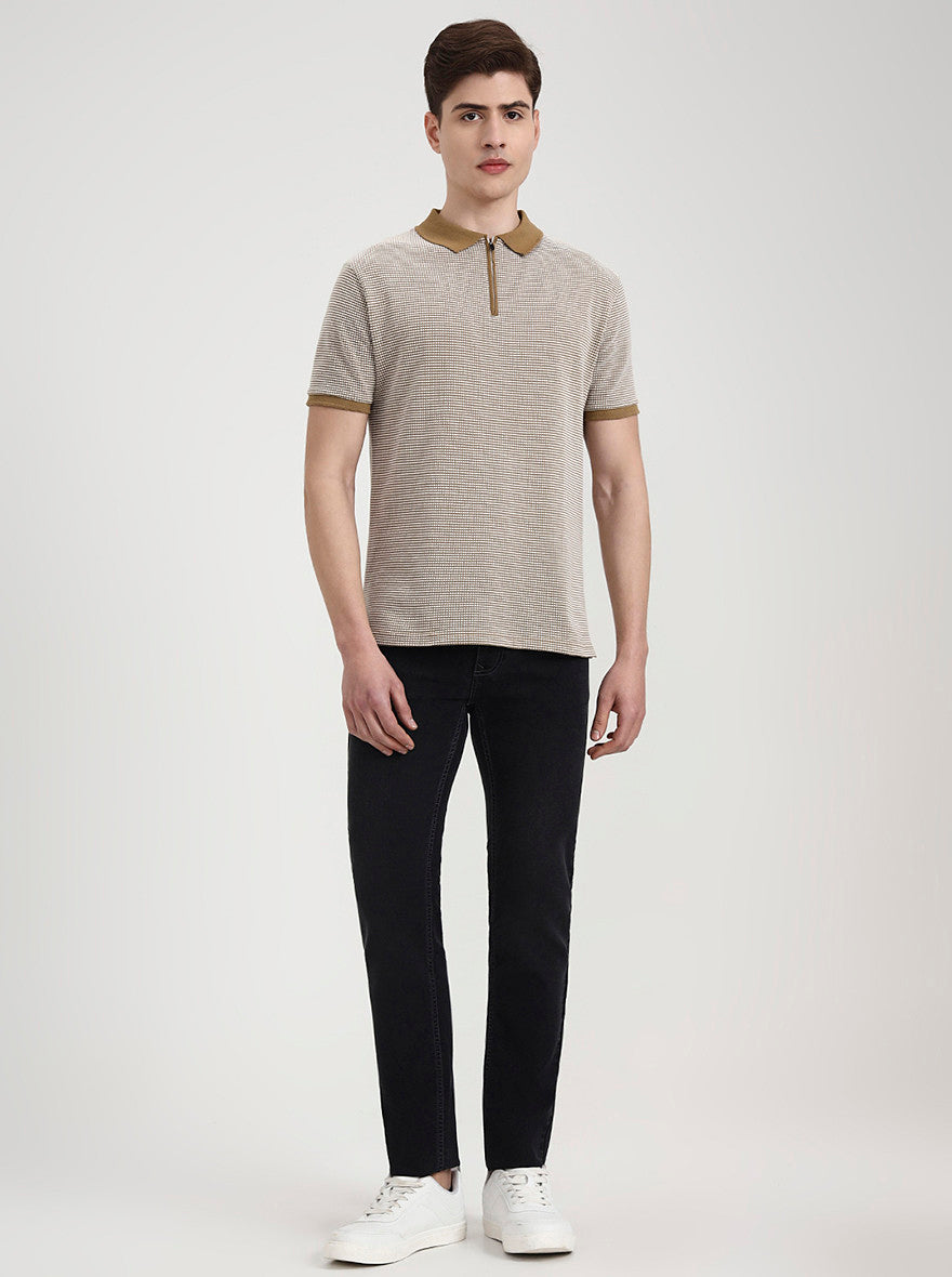 Charcoal Grey Washed Narrow Fit Jeans | Greenfibre