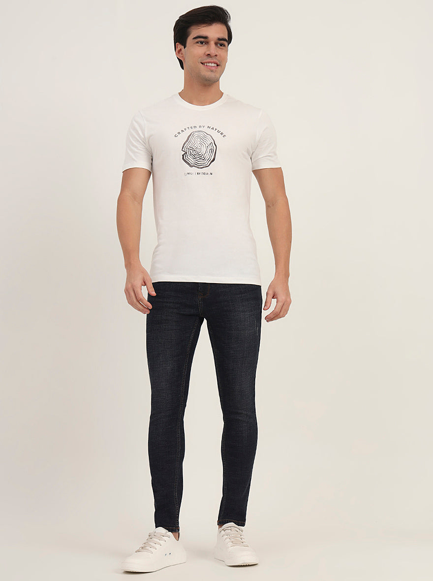 Dark Blue Washed Urban Fit Jeans | Greenfibre