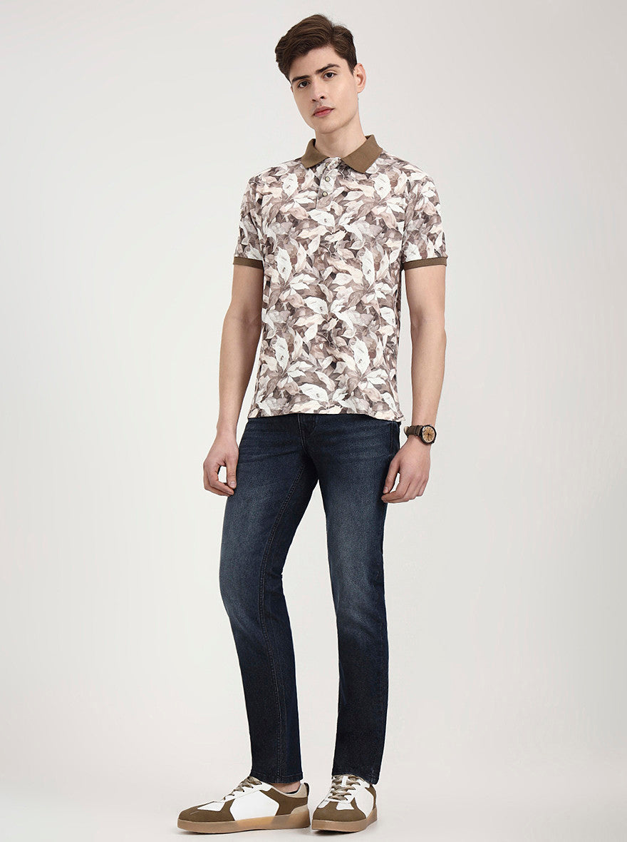 Deep Indingo Solid Straight Fit Jeans | Greenfibre