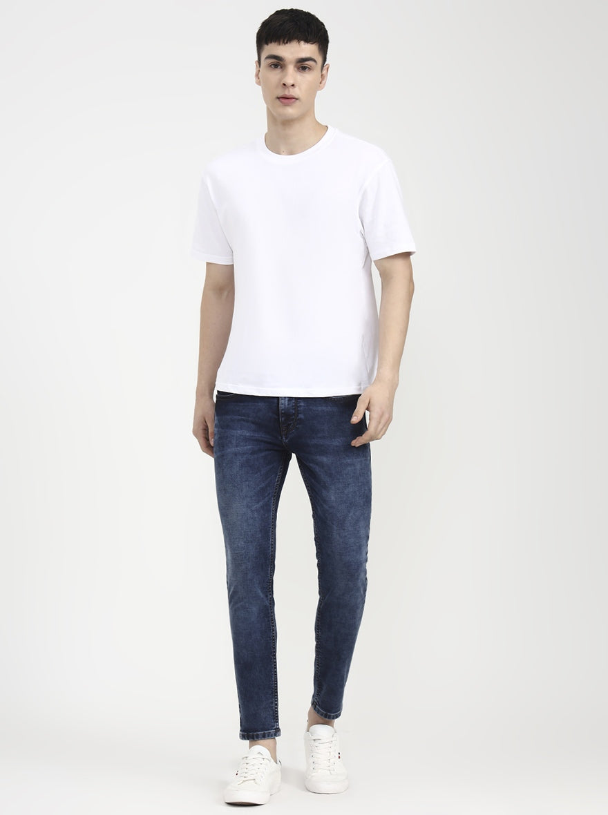 Cloud Dark Indigo Washed Rider Fit Jeans | JadeBlue