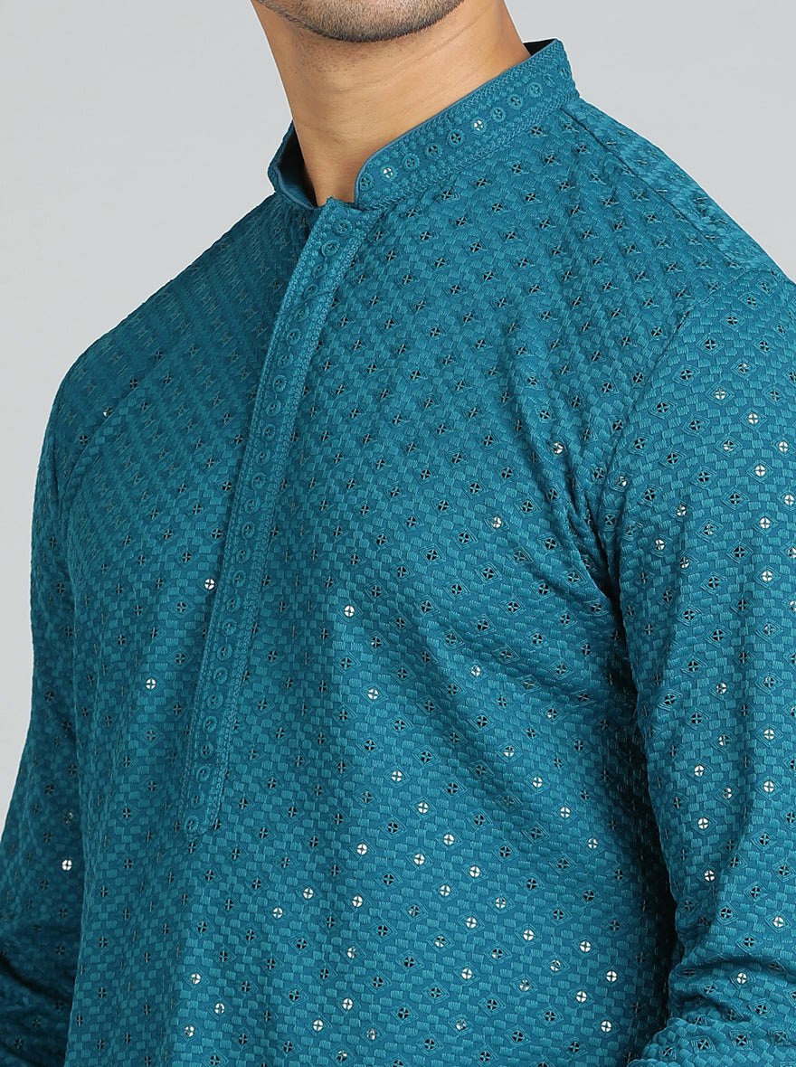 Teal Kurta | The Kurta Company