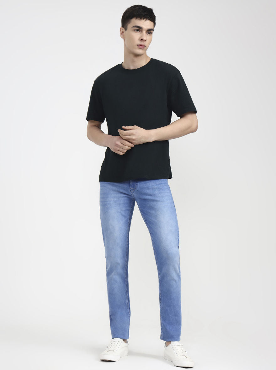 River Indingo Blue Washed Slim Fit Jeans | JadeBlue