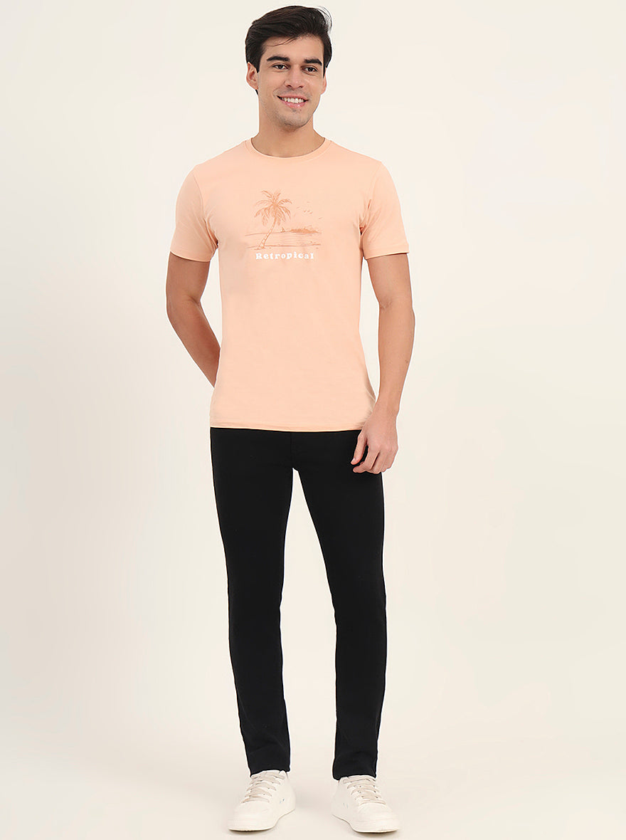 Jet Black Washed Narrow Fit Jeans | Greenfibre