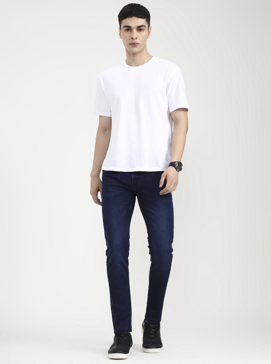 Ink Blue Washed Slim Fit Jeans | JadeBlue