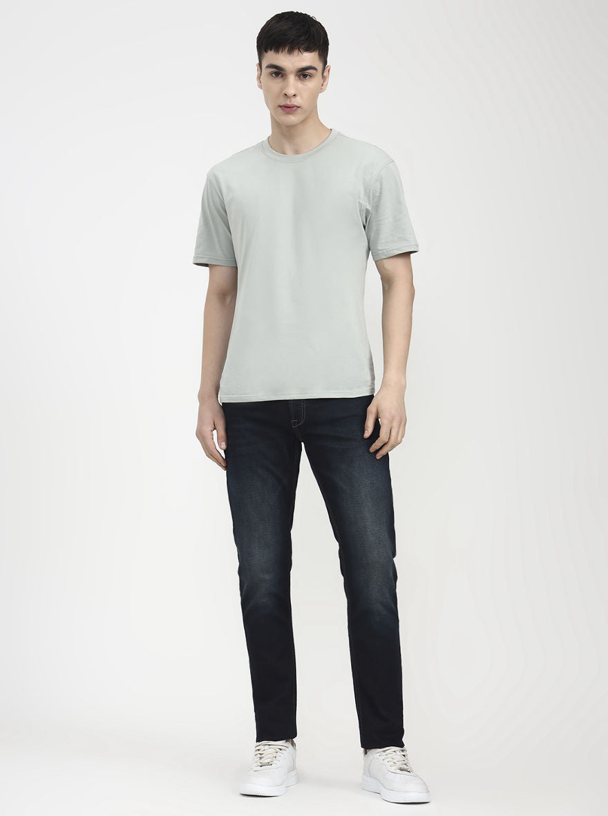 Indigo Blue Washed Slim Fit Jeans | JadeBlue