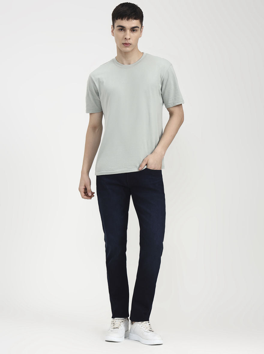 Deep Indingo Blue Washed Slim Fit Jeans | JadeBlue
