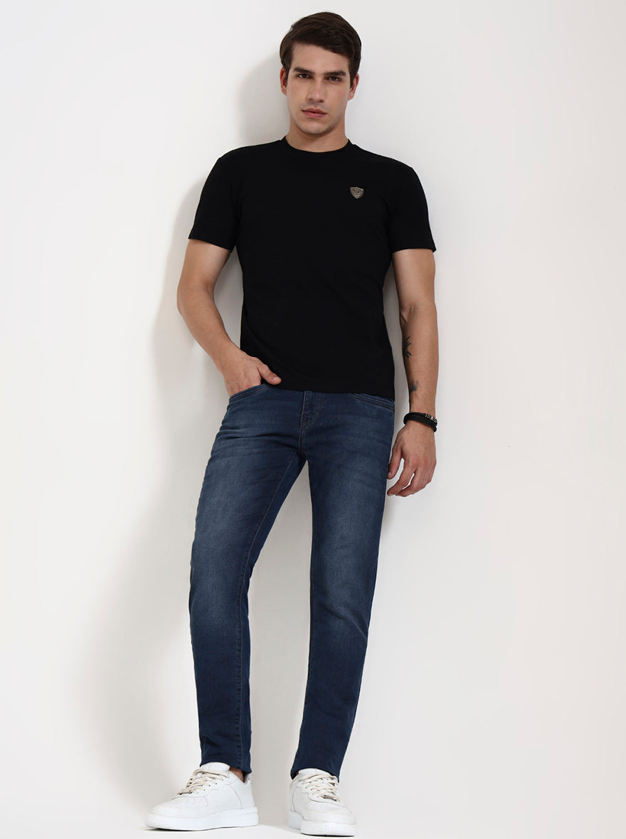 Vintage Blue Washed Slim Fit Jeans | JadeBlue