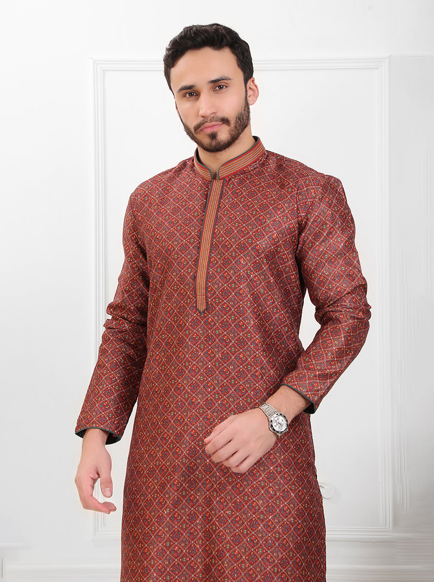 Maroon Kurta Pajama | TULA