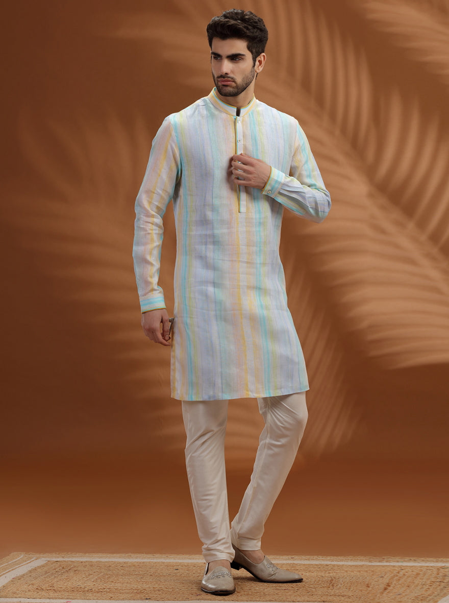White Printed Kurta | TULA