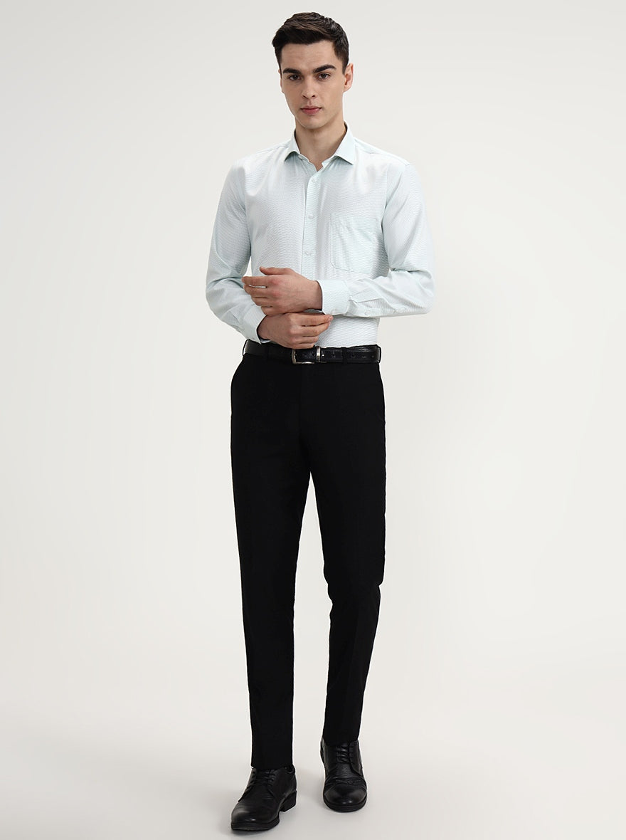 Ise Green Solid Regular Fit Formal Shirt | Greenfibre