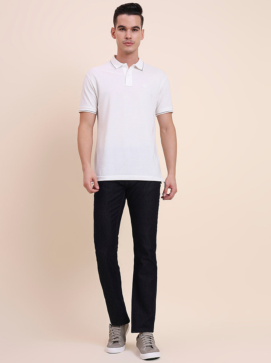 Raw Blue Solid Narrow Fit Jeans | Greenfibre
