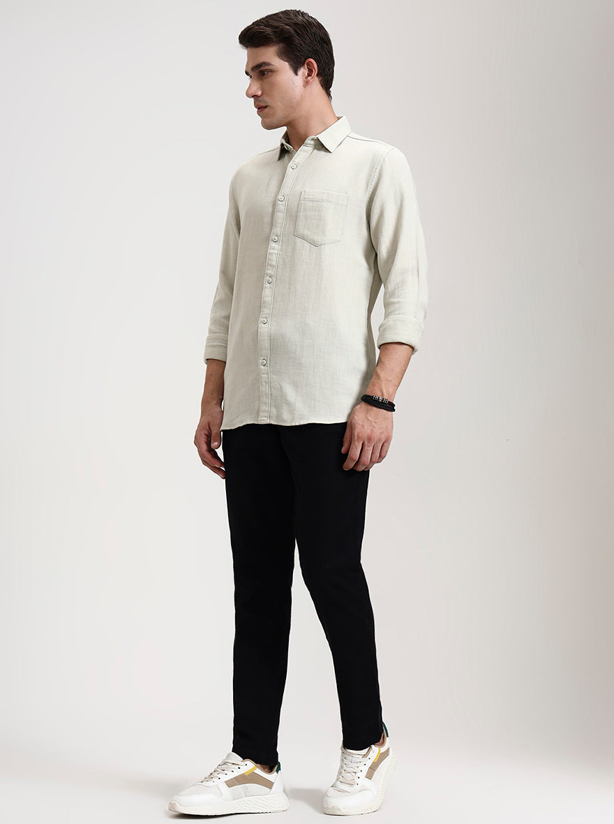 Black Solid Regular Fit Track Pant | JadeBlue