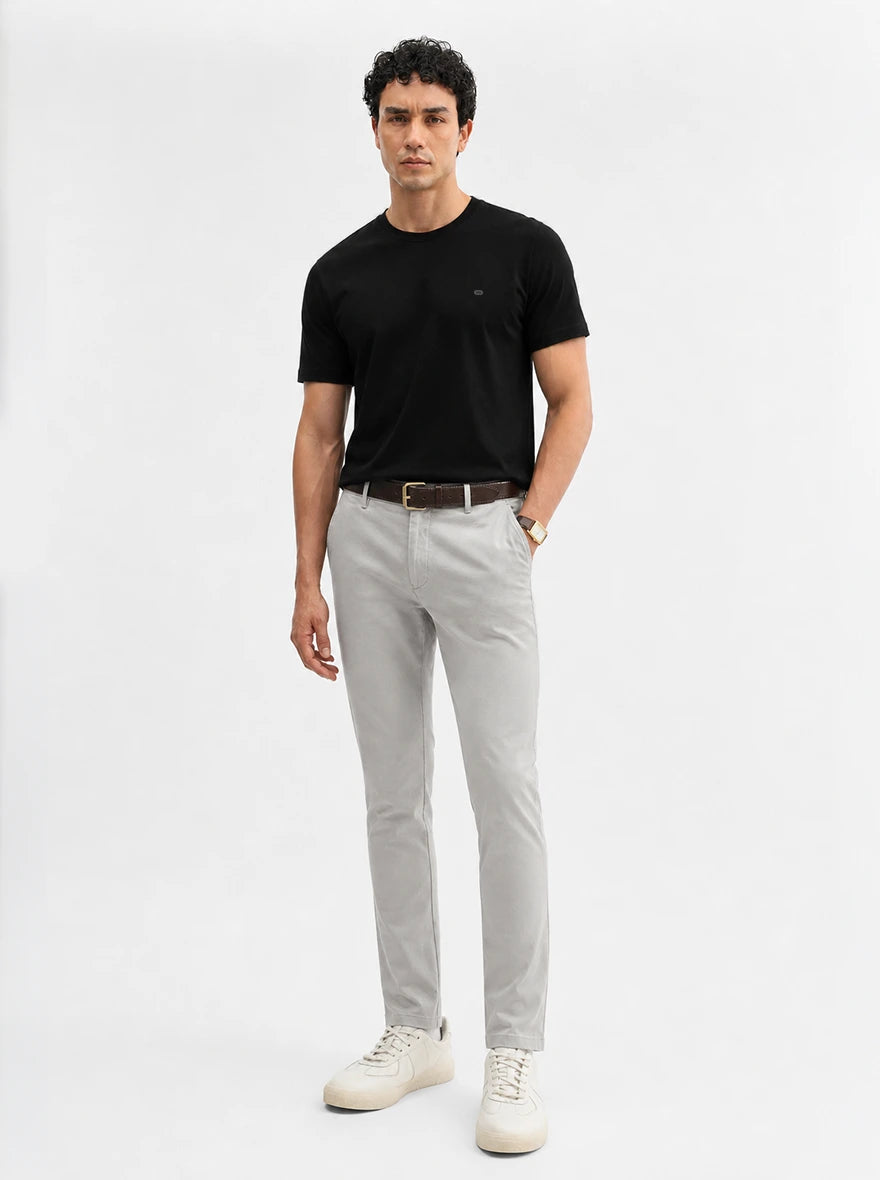 Black Solid Slim Fit T-Shirt | JadeBlue