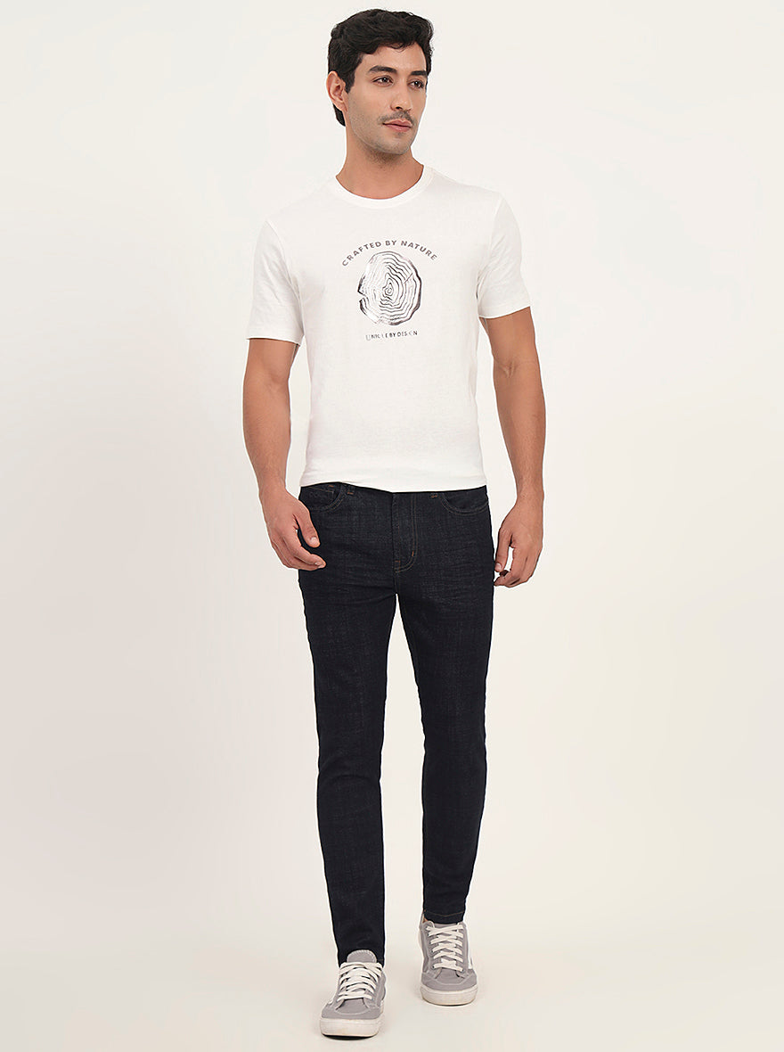 Raw Blue Washed Rider Fit Jeans | JadeBlue