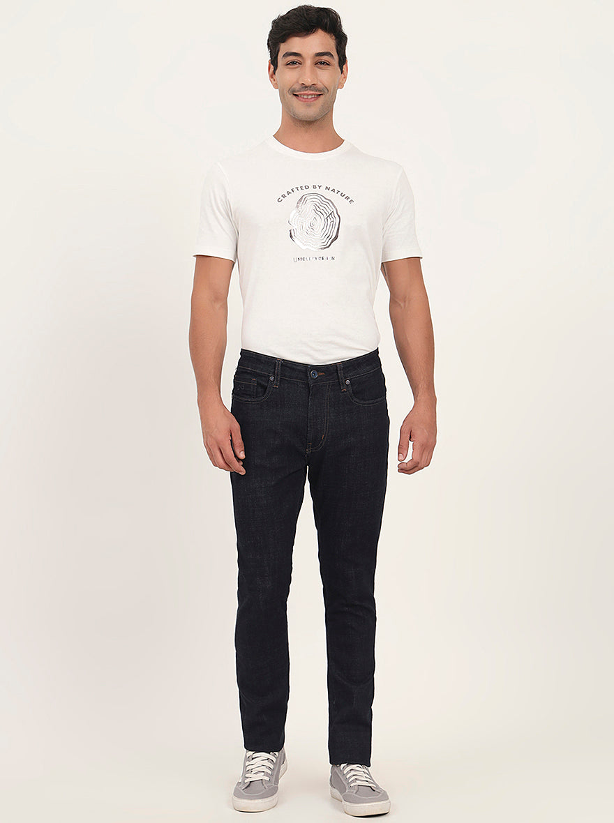 Raw Blue Washed Slim Fit Jeans | JadeBlue