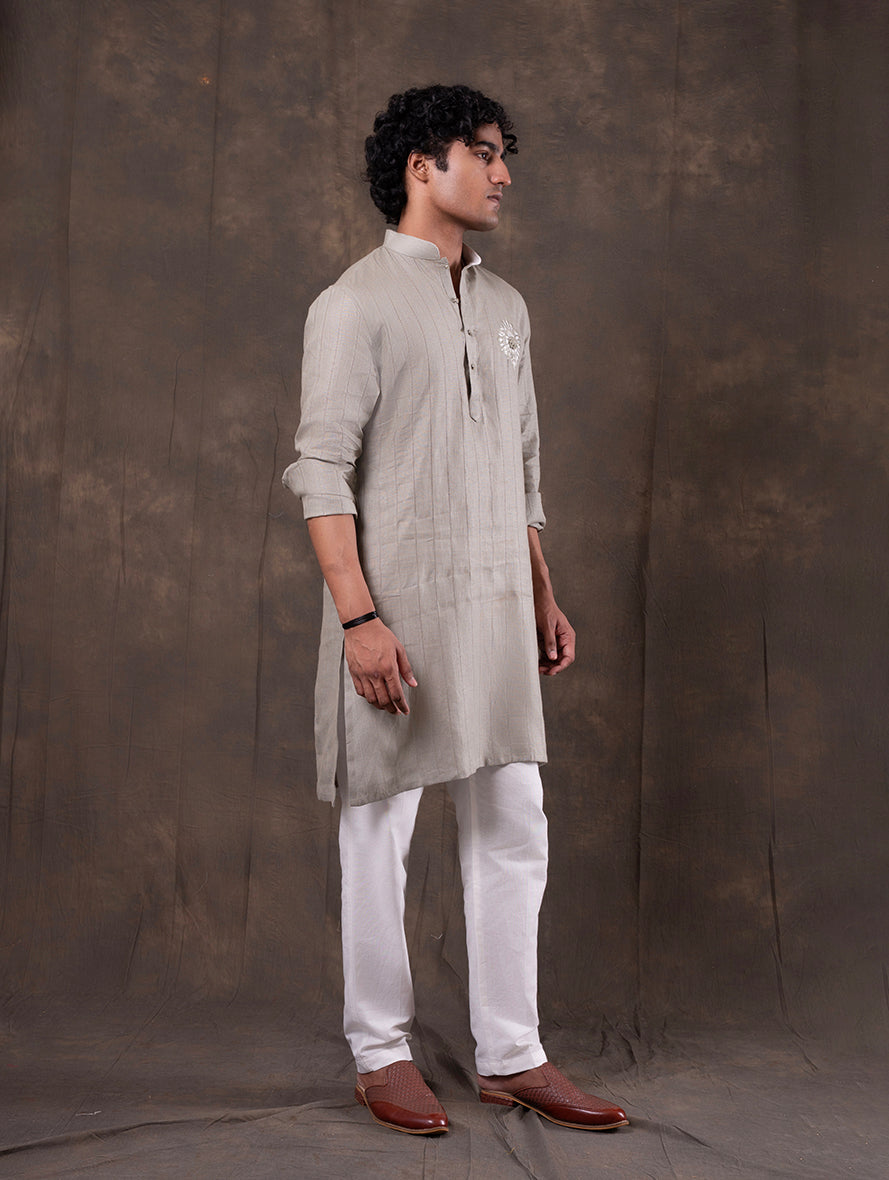 Green Embroidered Kurta Pajama | Virasana