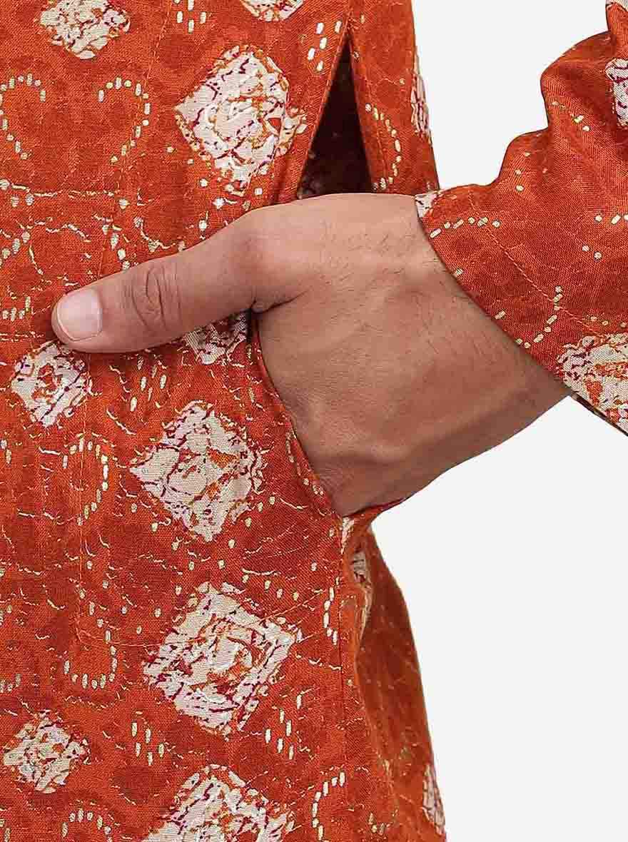 Orange Kurta | The Kurta Company