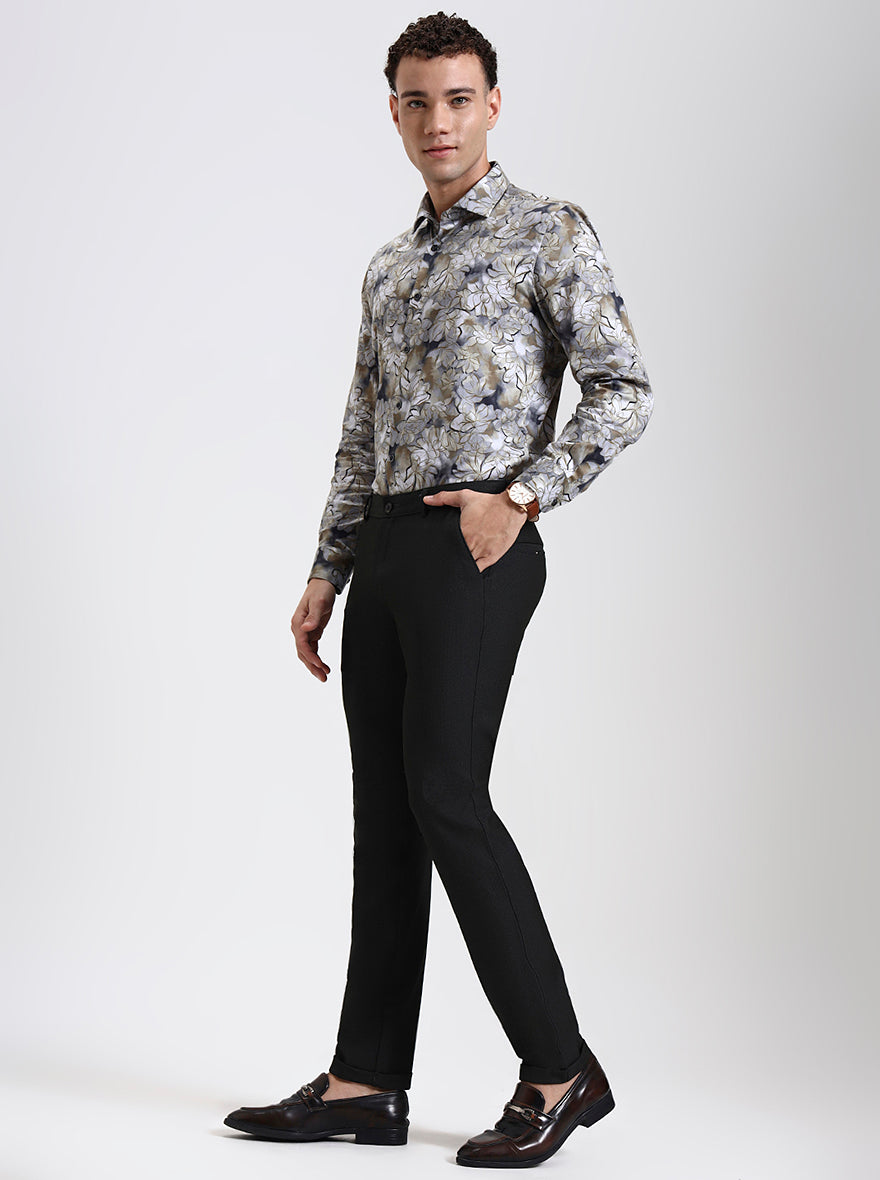 Green Solid Slim Fit Club Wear Trouser | Wyre