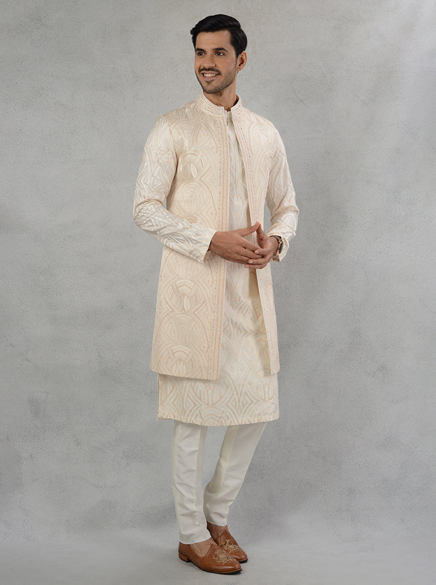 Cream Sherwani | TULA
