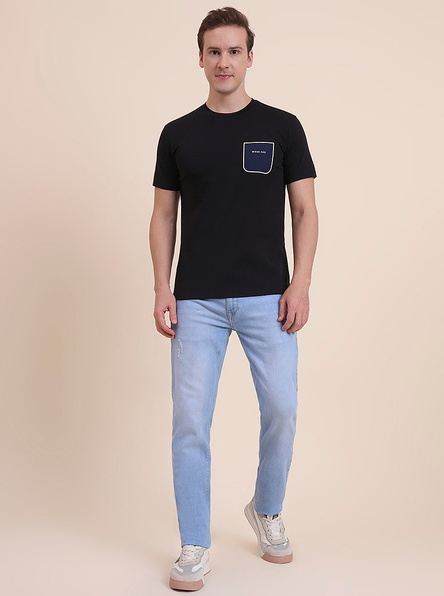 Light Blue Washed Slim Fit Jeans | JadeBlue