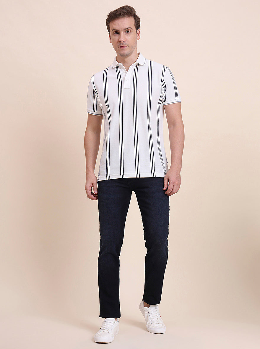 Deep Indigo Blue Washed Slim Fit Jeans | JadeBlue
