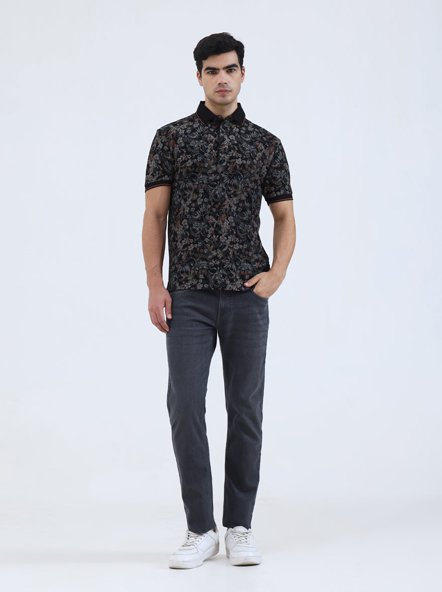Grey Washed Narrow Fit Jeans | Greenfibre