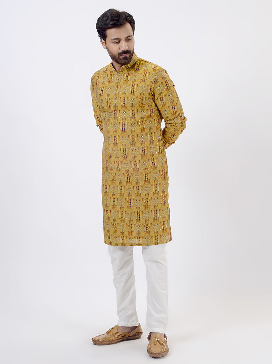 Mustard Yellow Kurta Pajama | Azania