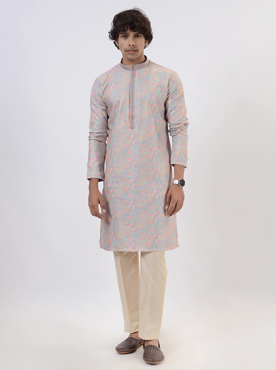 Grey Kurta Pajama | Azania