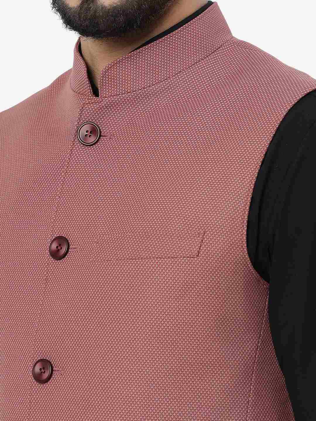 Brick Red Solid Regular Fit Modi Jacket | JadeBlue