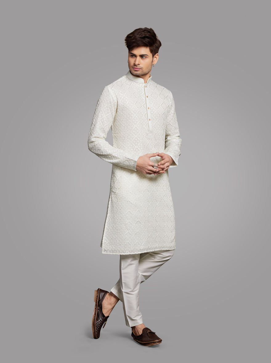 White Kurta Pajama | TULA