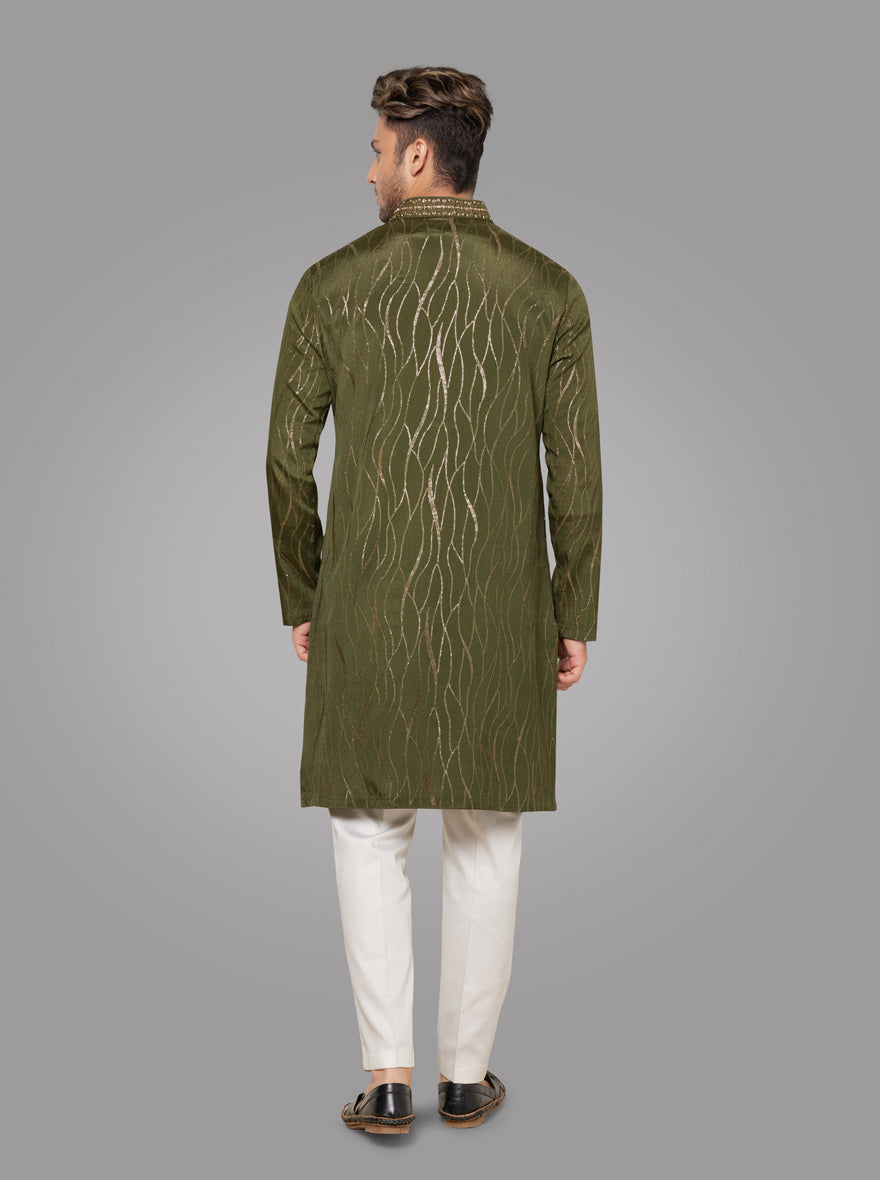 Mehndi Green Kurta Pajama | TULA