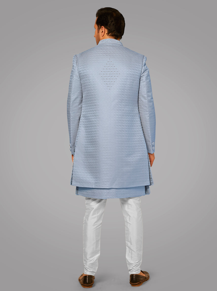 Sky Blue Indowestern | Azania
