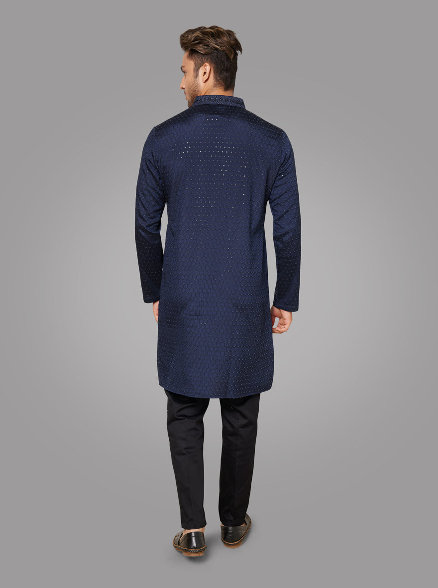 Navy Blue Kurta Pajama | TULA