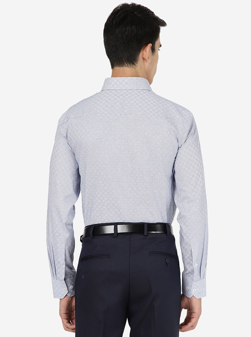 Light Blue Solid Regular fit Formal Shirt | JadeBlue