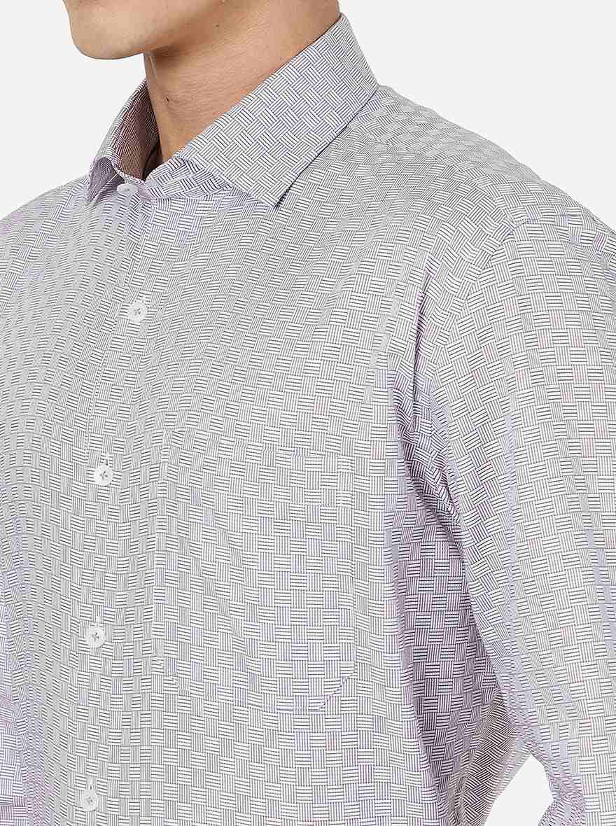 Light Purple Solid Regular fit Formal Shirt | JadeBlue