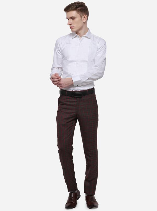 White Solid Slim Fit Party Wear Shirt | Wyre