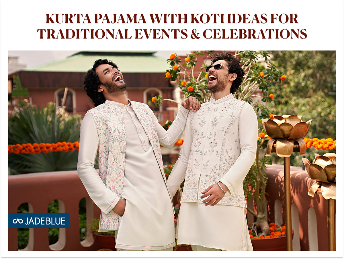 Kurta Pajama with Koti – Stylish Ethnic Wear for Men – JadeBlue