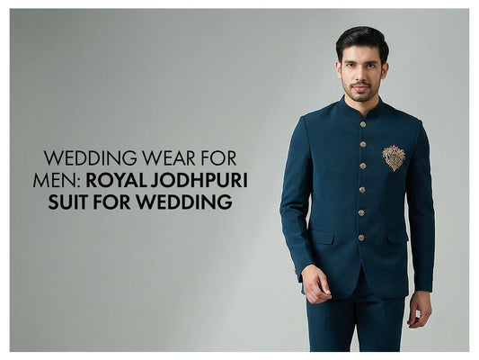 Wedding Wear for Men: Royal Jodhpuri Suit for Wedding