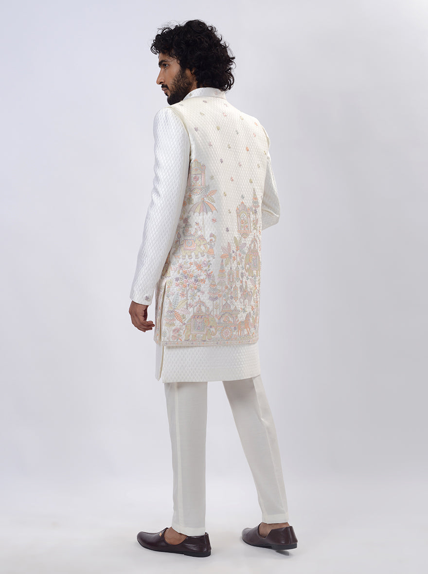 Cream Indowestern | TULA