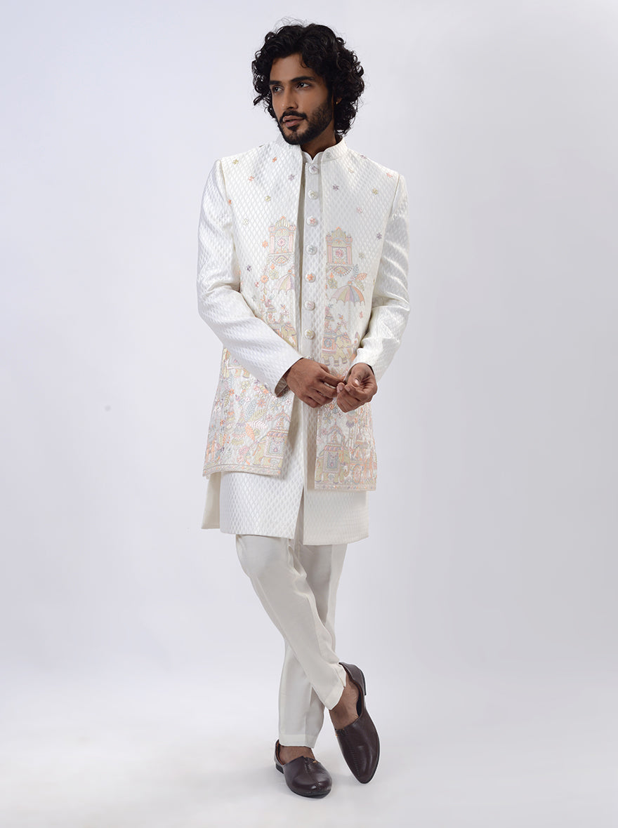 Cream Indowestern | TULA