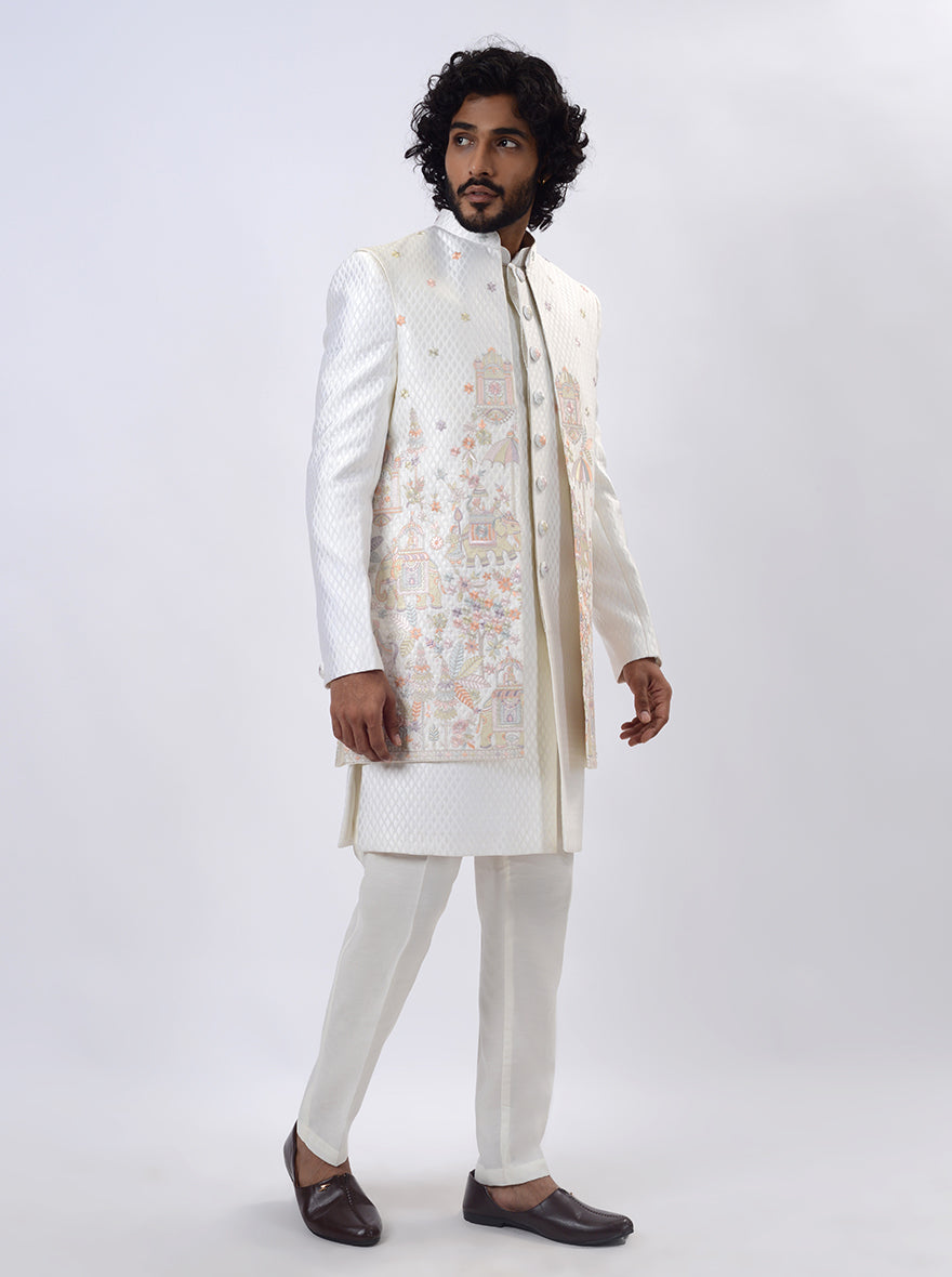 Cream Indowestern | TULA