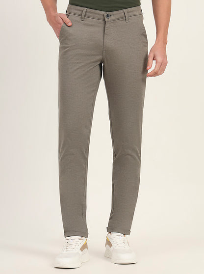 Light Pista Solid Neo Fit Casual Trouser | Greenfibre