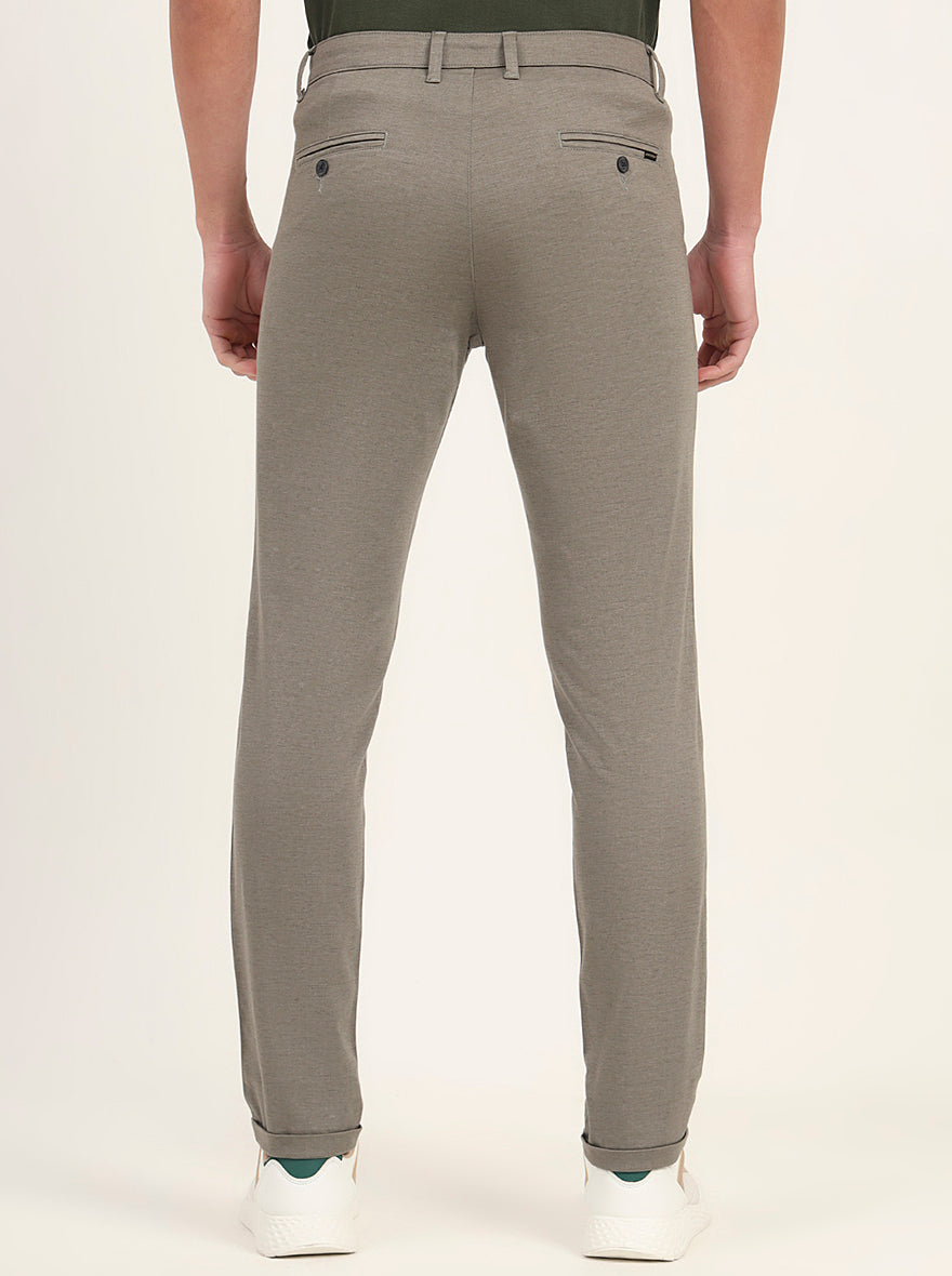 Light Pista Solid Neo Fit Casual Trouser | Greenfibre