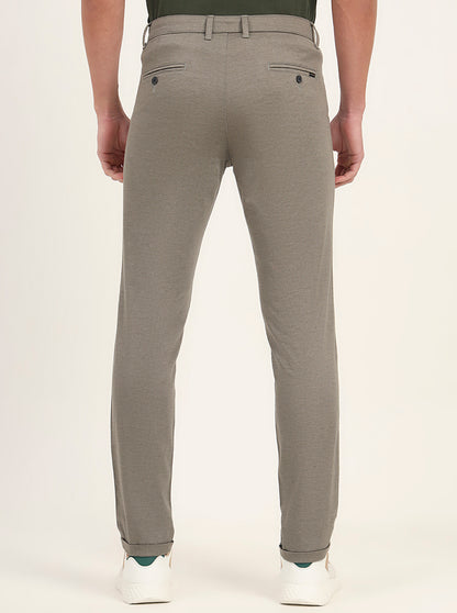 Light Pista Solid Neo Fit Casual Trouser | Greenfibre