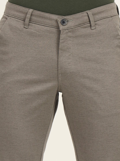 Light Pista Solid Neo Fit Casual Trouser | Greenfibre