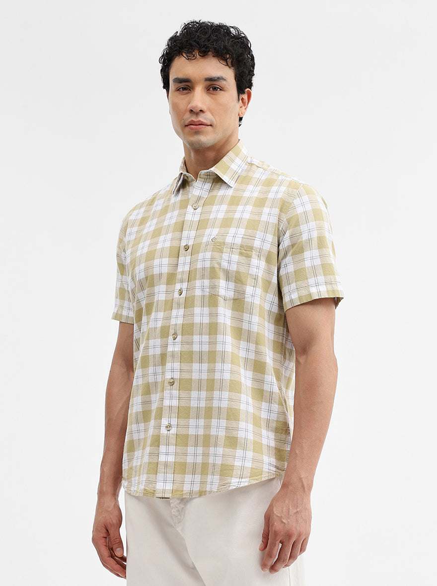 Pista Checked Smart Fit Semi Casual Shirt | Greenfibre