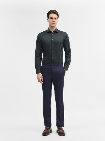 Green Striped Slim Fit Party Wear Shirt | Wyre