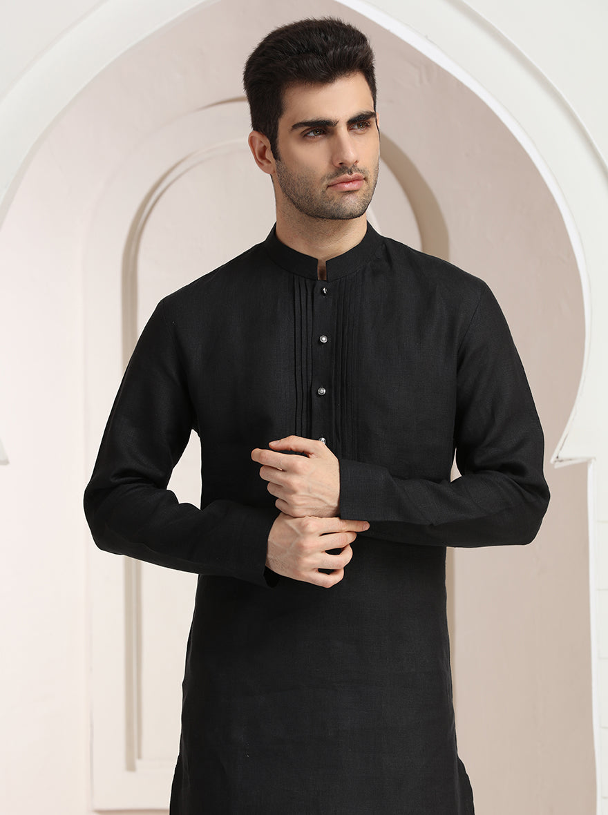 Black Solid Kurta | TULA